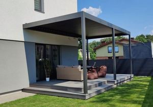 Pérgola eléctrica impermeable <span class=keywords><strong>para</strong></span> exteriores, hoja de persiana <span class=keywords><strong>para</strong></span> techo, con Motor IP65 - Product Image 5