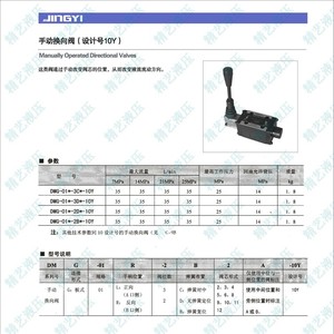 Válvula de control direccional manual DMG-01-10Y, válvula hidráulica de 1/2 pulgada de puerto, de hierro fundido para sistemas hidráulicos - Product Image 1