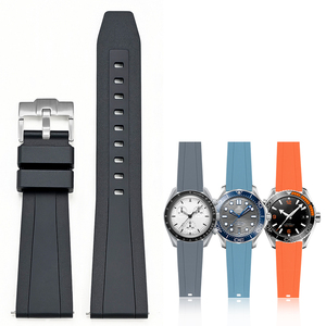 สายนาฬิกายางซิลิโคนเหลวแบบนุ่มสำหรับโอเมก้า ซีมาสเตอร์ <span class=keywords><strong>300</strong></span> สำหรับ IWC Universal Quick Release 20 มม. สายนาฬิกายาง - Product Image 6