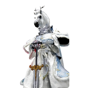 Traje Mecánico Personalizado a Gran Escala <span class=keywords><strong>para</strong></span> Eventos <span class=keywords><strong>de</strong></span> <span class=keywords><strong>Halloween</strong></span>, Actuaciones, <span class=keywords><strong>Alquiler</strong></span> Comercial, Accesorios - Caballo Dragón Blanco - Product Image 5