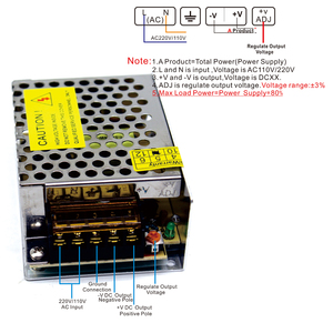 Fuente de alimentación conmutada monofásica aislada de tamaño pequeño de CA a CC, <span class=keywords><strong>5V</strong></span>, 5a, 25W, para controlador de luz, transformador LED <span class=keywords><strong>SMPS</strong></span> - Product Image 6