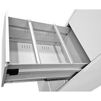Armoire à tiroirs en acier moderne à 2/3/4 niveaux, design vertical/latéral, avec serrure à clé et poignée – Durable, modulaire, pour la maison, le bureau et l'école