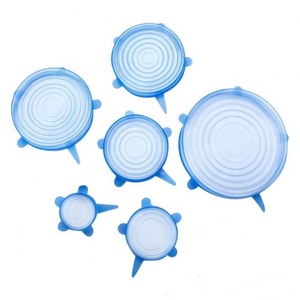 Tapas elásticas de silicona populares de 6 uds., tapa Universal de silicona para envolver alimentos, tapa de olla, cubierta de silicona, sartén, accesorios de cocina - Product Image 5