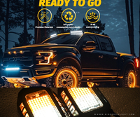 Kingshowstar - Luz LED Ámbar y Blanca para Autos y Camionetas