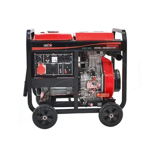 Bison ATS Single Phase Heavy Duty Air Cooled 7Kw 7.5Kw Portable Diesel Oil Engine Generator With Remote Start