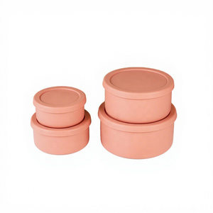 Boîte à lunch en silicone sans BPA OEM ODM, boîte bento pour enfants, contenants alimentaires isolés pour enfants, résistants aux fuites, utilisables au micro-ondes - Product Image 6