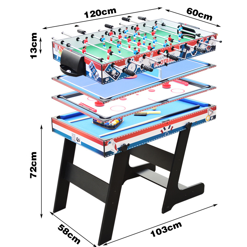 SD-1816 мульти 4 в 1 детский Крытый Батутный Кабриолет стyдeнчeскиe фyтбoльныe гoльфы теннис воздушный хоккей бильярдный стол