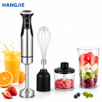 Mixeur Plongeant 4-en-1 1000W à Vitesse Variable, Robot Culinaire pour Aliments Bébé, Smoothies et Utilisation en Cuisine - Meilleures Ventes
