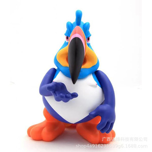 Figura de tucán impresa en 3D, material ABS, modelo de animal de dibujos animados para decoración y colección - Product Image 3
