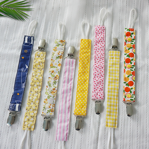 Clip para chupete de algodón 100%, soporte para pezón para niños y bebés, soporte para chupete Attache - Product Image 1