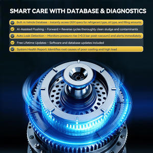 ThinkCar AC100 Machine de récupération et de rinçage de climatisation automobile, récupère et recharge les fluides R134a/R1234yf, 42L/min, aspiration, certifiée CE, pour garages mondiaux - Product Image 3