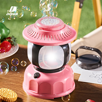 Lampe à bulles portable avec lumière LED douce, machine à bulles pour enfants, générateur automatique de bulles pour usage extérieur et intérieur