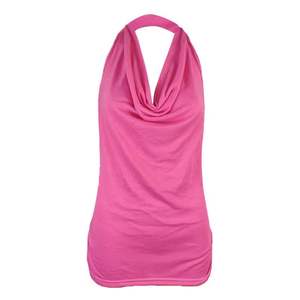 Vestido Mini Sexy de Verano para Mujer, Estilo Europeo, de Pana Sólida, con Cuello Halter y Espalda Descubierta, para Club Nocturno - Product Image 2