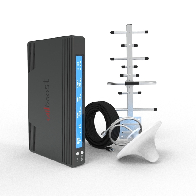 Callboost 800/2100 MHz B1 B20 2g 3g 4g ALC Dual-Band Signal Amplifier Lte Mobile Network Repeater Cell Phone Signal Booster