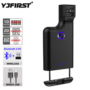 Escáner de Código de Barras Inalámbrico BT 1D 2D <span class=keywords><strong>QR</strong></span> con Clip Trasero <span class=keywords><strong>para</strong></span> Teléfono <span class=keywords><strong>Celular</strong></span> Portátil YJ-6606 <span class=keywords><strong>para</strong></span> Operación con una Sola Mano - Product Image 1