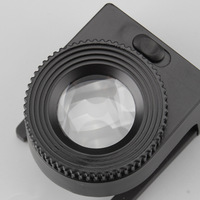 20X Handheld Metal Loupe with 3LED Light-Portable Magnifier for Jewelry Coins Stamps & Textile Inspection
