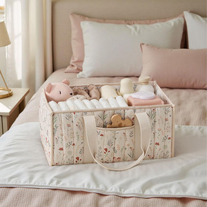 Organizer per Pannolini da Comodino, Cesto Portaoggetti per Salviette, Regalo per Baby Shower, Organizer per Auto, Organizer per Cameretta - Product Image 5