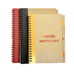 Taccuino personalizzato <span class=keywords><strong>con</strong></span> il Logo della carta Kraft del taccuino <span class=keywords><strong>con</strong></span> la penna <span class=keywords><strong>a</strong></span> <span class=keywords><strong>spirale</strong></span> del taccuino - Product Image 4