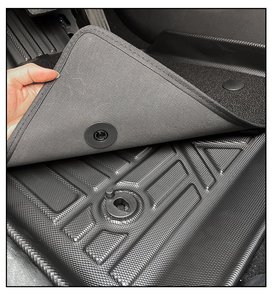 Alfombrillas Delanteras para Auto Impermeables de TPE, Fáciles de Limpiar, Juego Completo de 4 Piezas, para <span class=keywords><strong>Audi</strong></span>, para BYD Serie 2, CX-5, Gran Venta en Amazon - Product Image 5