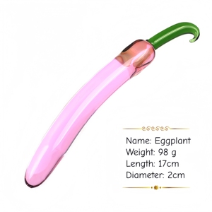 Tapón Anal de Cristal Transparente, Estimulador Anal y Vaginal Frío/Caliente, Varita de Placer Verde/Blanco/Rosa, Impermeable, 16-18cm - Product Image 3