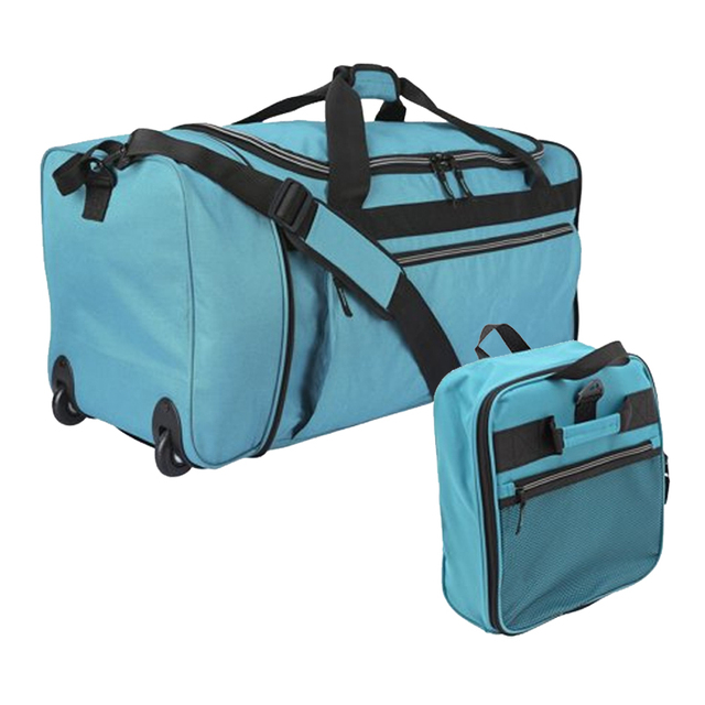 28" Rolling Duffel Bags Custom Collapsible Large Duffle Travel Bag with Wheels