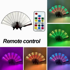 Ventilador de Mano LED Plegable de 8'' en Oferta, para Mujeres y Hombres, con Logotipo Personalizado, Accesorio para Fiestas de Halloween, Festivales y Eventos, Ventilador de Mano Personalizado - Product Image 2