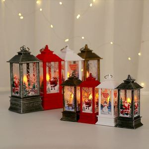 Lanternes éoliennes colorées en 3d, lampions lumineux, bonhomme de neige, Elk Santa, lampe décorative de noël, lumière de nuit, cadeau scintillant - Product Image 1