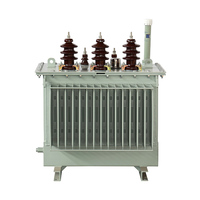 Transformateur triphasé immergé dans l'huile pour distribution électrique, transformateur immergé dans l'huile 250 kVA