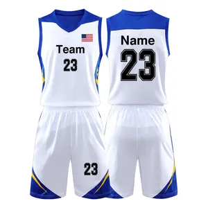バスケットボールジャージーカスタムメンズバスケットボールユニフォームセットプロフェッショナルスローバックジャージークイックドライ通気性バスケットボールシャツ