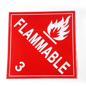 Étiquette d'avertissement de transport Fangtai, produits corrosifs classe 8, film auto-adhésif mat brillant pour la logistique aérienne et maritime - Product Image 3