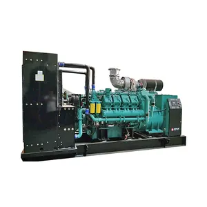 Pour Yuchai Engine 1400KW 1750KVA Générateur de type ouvert haute capacité Dynamo à faible vibration automatisé intelligent pour l'usine