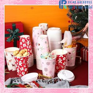 Vasos de Papel de Pulpa de Madera Biodegradables con Logotipo Personalizado, de 6oz-32oz, de Pared Simple para Bebidas Calientes/Frías con Impresión Flexográfica - Product Image 5