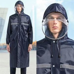 Impermeable Unisex de Tela Oxford Gruesa, Portátil, <span class=keywords><strong>Plegable</strong></span>, Ecológico, para Exteriores, con Sección Larga Anti-Tormenta - Product Image 4
