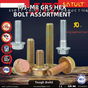 Stainless steel class 8.8 hex <b>flange</b> <b>bolt</b> screw with strong plain designed for reliable fastening in industrial use - Product Image 4