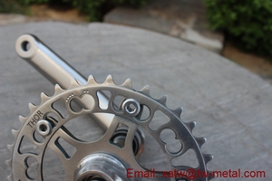 Anneau de chaîne ovale en titane Anneau de chaîne ovale Pédalier de vélo en titane - Product Image 5