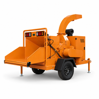 Broyeur de bois commercial pour la préparation de matériaux de compost, équipement de broyage industriel