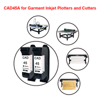 WECARE Compatible con HP45 51645A 51645 45A 45 CAD Cartucho de Tinta Negro Completo para Plotter CAD 45 para Toure TJ12