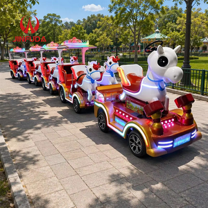 Tren Turístico Eléctrico Sin Rieles para 6 Pasajeros, Vehículo <span class=keywords><strong>de</strong></span> Diversión con Diseño <span class=keywords><strong>de</strong></span> Caballo <span class=keywords><strong>de</strong></span> Dibujos Animados, Popular en Internet, para Parques <span class=keywords><strong>de</strong></span> Atracciones e Interiores/Exteriores - Product Image 1