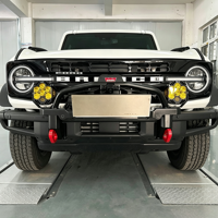 Plaque de montage de treuil robuste en acier Q235, finition mate thermolaquée, pour Ford Bronco 2021-2024, amélioration tout-terrain 4x4, support dissimulé
