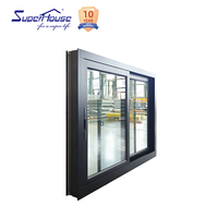 Para Superhouse, ventanas de puerta de arco de diseño moderno personalizado, ventana colgante de alta calidad, columpio deslizante, hoteles, villas horizontales