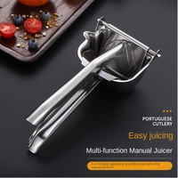 Haute qualité en gros en acier inoxydable 304 outils de bar de cuisine portable jus multi manuel limonade presse à jus d'orange