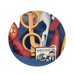 KSF penjual terbaik 14-Piece troli dokter <span class=keywords><strong>Set</strong></span> mainan untuk anak-anak mainan anak berpura-pura bermain mainan DOKTER bermain aksesoris lampu plastik suara - Product Image 3