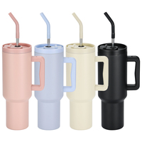 Gobelet de voyage isotherme en acier inoxydable 304 à double paroi de 40 oz pour café, nouveau design, isolation pour le froid