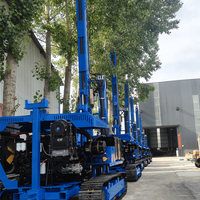 Petit appareil de forage rotatif DTH chinois avec moteur diesel 22HP, profondeur maximale de 40m, utilisation pour puits d'eau