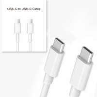 Kabel Data USB Type-C ke C Grosir Massal, Pengisian Cepat 3A, Konduktor Tembaga Murni, Selubung Nilon, 1M