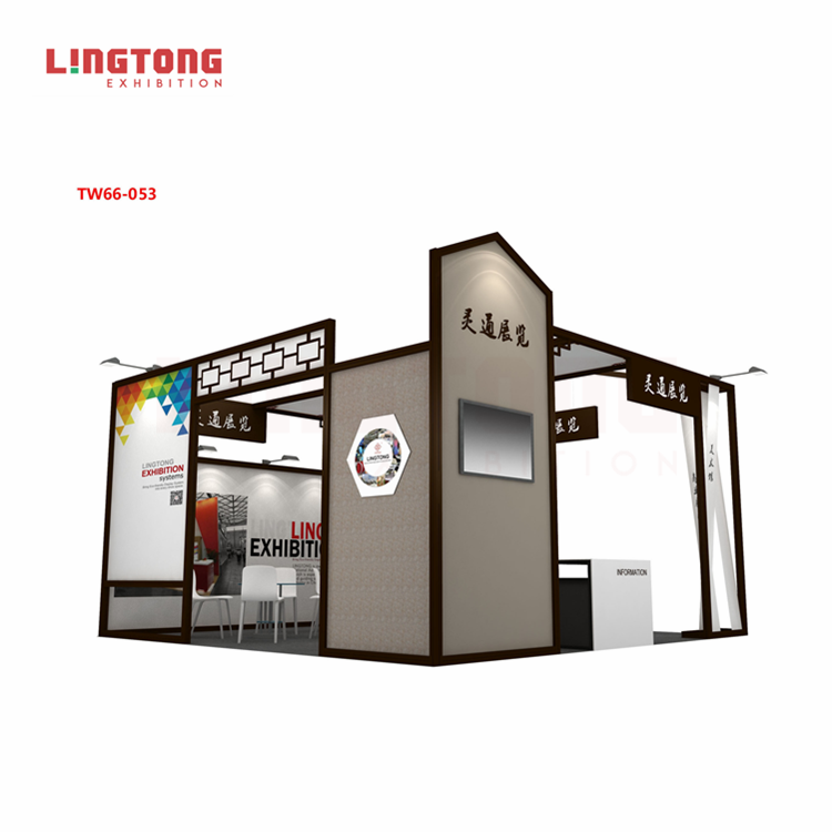 Modern Aluminum Exhibition Equipment Double Deck