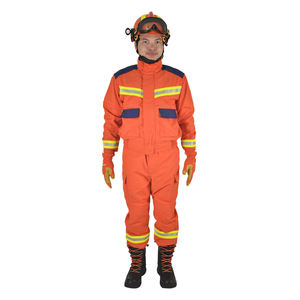 消防士制服オレンジアラミド緊急救助消防士スーツ消防士 - Product Image 1