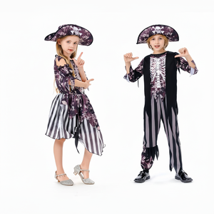 Costume da Pirata dei Caraibi per Bambini, Travestimento per Halloween, Gioco di Ruolo, Spettacolo di Fantasia - Product Image 1