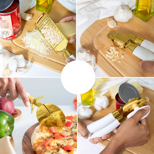 Novo Conjunto de Utensílios de Cozinha Dourados com 8 Peças, Acessórios de Cozinha, Conjunto de Utensílios de Aço Inoxidável com Revestimento de Cobre - Product Image 3
