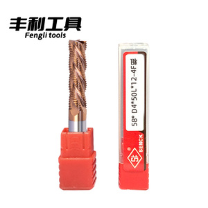 FRD HRC58 Solid <strong>Carbide</strong> Alloy 4 Rough Leather Groove Thread End Mill High Precision Ultra-precision Roughing <strong>Cutting</strong> <strong>Tools</strong> OEM - Product Image 5